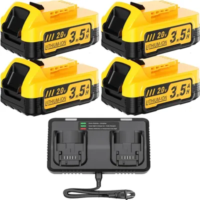 Obrázek produktu pro Náhradní baterie, kapacita 3500 mAh, kompatibilní s DCBP034, nabíječka 4BAT-6A