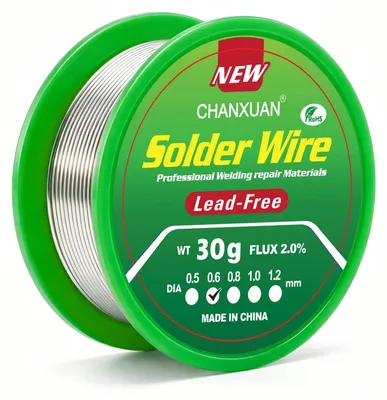 Productafbeelding van Soldeer loodvrij 0,6 mm, Sn99,3% Cu0,7%, 30 g soldeer met flux