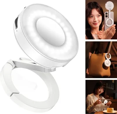 Obrázok produktu pre LED lampa + zrkadlo MagSafe pre selfie vlog telefón ULANZI / ML05 / biela