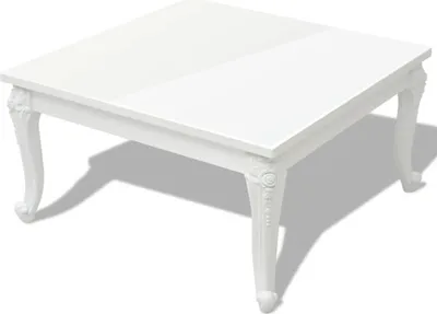 Produktbild von vidaXL Couchtisch 80x80x42 cm Hochglanz-Weiß
