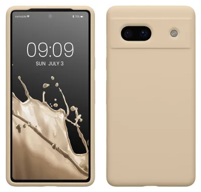 Produktbild von kwmobile Handyhülle für Google Pixel 7a Hülle, für Pixel 7a Case - Hülle Silikon - kabelloses Laden - Zuckerguss