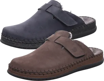 Produktbild von Rohde Herren Pantoffel Hausschuh Leder Warmfutter Alassio 6790, Größe:48 EU, Farbe:Braun