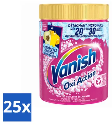 Produktbild von 25 x Vanish Oxi Action Fleckenentferner Pulver für Buntwäsche 940 g - Vorteilspackung - 25 Stücke
