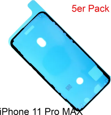 Produktbild von 5x iPhone 11 Pro Max Rahmen LCD Display Kleber Schwarz Dichtung Klebefolie Wasserdichtung Neu