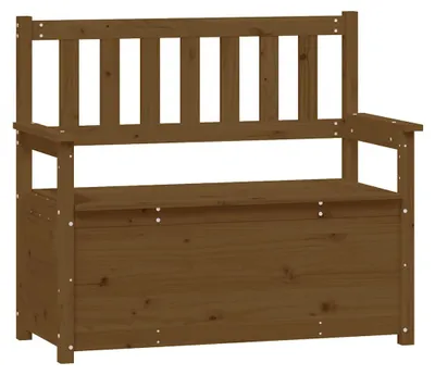 Produktbild von vidaXL Sitzbank Honigbraun 112,5x51,5x96,5 cm Massivholz Kiefer