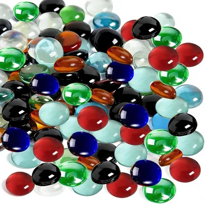 Imagen del producto de Glas Nuggets, coloridos, 1600 g, de 17-19 mm, para decoración y acuarios