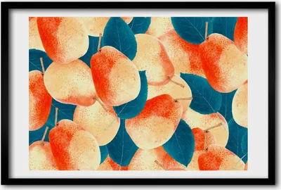 Produktbild von Bild 60x40 MDF-Rahmen, Wandkunst Birnen