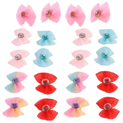 Obrázek produktu pro Psí luky,Pet Bowknots,Psí luky s gumovými pásky,Pet Bow,Pet Grooming Bowknots,Cat Bowknots