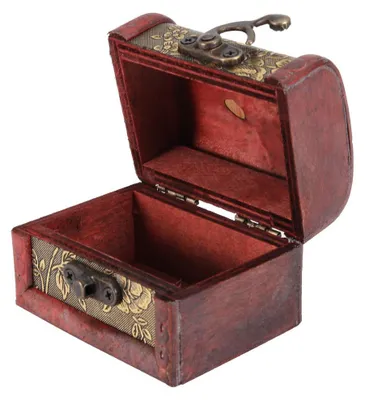 Holz-Aufbewahrungsbox klein, Vintage, 6,8x4,3x5,2 cm