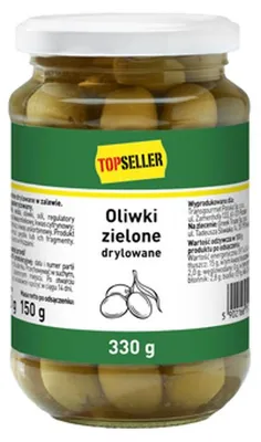 Zdjęcie produktu dla Topseller Oliwki zielone drylowane 330g