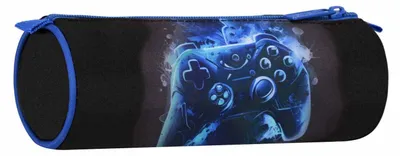 Produktbild von Federmäppchen Gamer rund schwarz