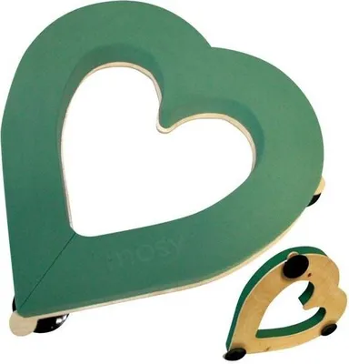 Produktbild von Steckschaum - Autoherz, 50 cm, offen, Autodeko, Herz, Hochzeit, Blumen-Gestecke