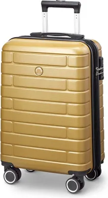 Obrázek produktu pro Kufr na zavazadla Jump Arogado, pevný, 55 cm, 42 l, žlutý, s zámkem TSA