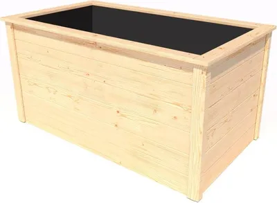 Produktbild von Weka Hochbeet 133 x 72 x 70 cm natur mit Schutzfolie