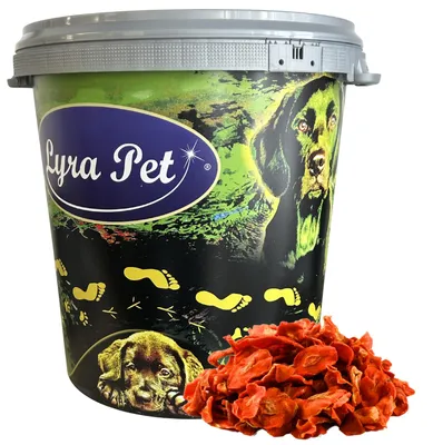 Produktbild von 5 kg Lyra Pet® Karotten getrocknet in 30 L Tonne