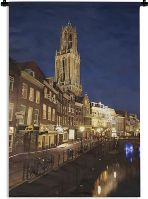 Produktbild von MuchoWow® Wandteppich Wandbehang Domturm - Wasser - Licht 120x180 cm Tapisserie Dekoration Wandtuch - Schlafzimmer - Dekorationen für das Haus