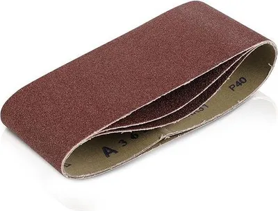 Zdjęcie produktu dla Taśma szlifierska do drewna KREATOR do szlifierki taśmowej 3 sztuki - ziarnistość G40 - 7,5 x 45,7 cm