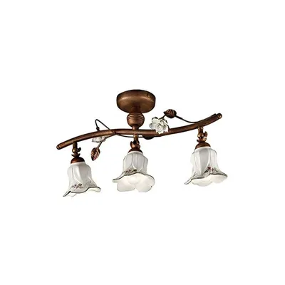 Immagine prodotto di CLASSIC PISA C1206-3, Lampada a Soffitto Plafoniera in Vetroceramica, Ferroluce