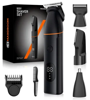 Produktbild von Intimrasierer Mann 4-IN-1 Rasierer Herren Intimbereich Wasserdicht Nass-Trocken Körperrasierer Herren mit LED-Anzeige Rasierer Herren Elektrisch