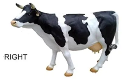 Obrázek produktu pro Dekorace krávy, kovová, pro venkovský styl, ideální do zahrady, socha krávy, výška 240 cm