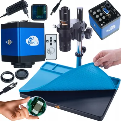 Immagine prodotto di Rosfix Microscopio Digitale Earth Pro MCEP-0.5X + Fotocamera Draco Blue PRO KMDBP-HDMI-VGA 2mp Plantes Serie PRO + Tappetino in Silicone 380x260mm