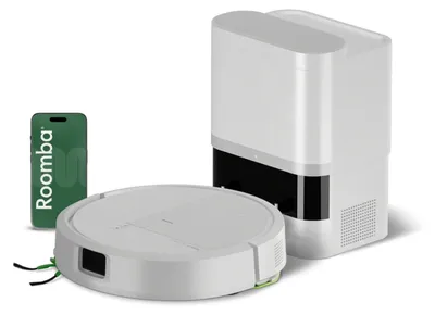 Produktbild von iRobot Roomba 115 Combo Robot + AutoEmpty Dock, Beutellos, Schwarz, Rund, Ladend, Gyroskop, Lithium-Ion (Li-Ion)