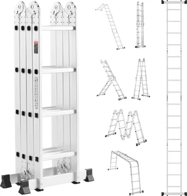Image de Echelle multifonctionnelle Echafaudage 7 en 1 4 marches 4600mm