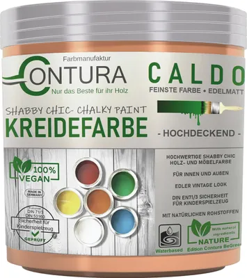 Produktbild von Contura BeGreen 250ml. Kreidefarbe Shabby Chic Möbellack - 31 Terra