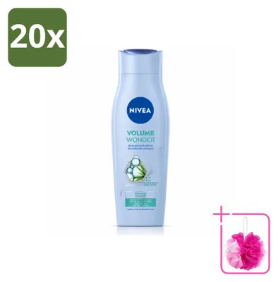 Productafbeelding van 20 x NIVEA Volume Care Shampoo - Volumegevende en versterkende shampoo - 250 ml - Voordelige verpakking - 20 stuks