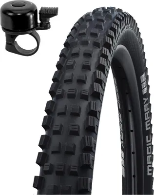 Immagine prodotto di 1 x pneumatico per bicicletta Schwalbe Magic Mary Performance Addix nero 62-622 (29 x 2,40) incl. campanello per bicicletta