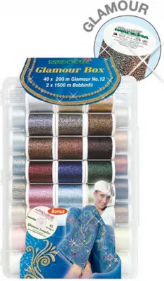 Immagine prodotto di Madeira Filato da ricamo Glamour n. 12 col. 42 bobine