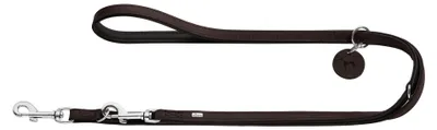 Image de Laisse réglable Hunter Comfort marron foncé/noir