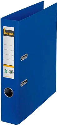 Produktbild von bene No.1 Ordner blau Karton 5,2 cm DIN A4