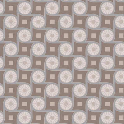 Zdjęcie produktu dla Profhome 390603-GU Tapeta retro Geometryczna oliwkowa kremowa szaro-niebieska beżowa 5,33 m2