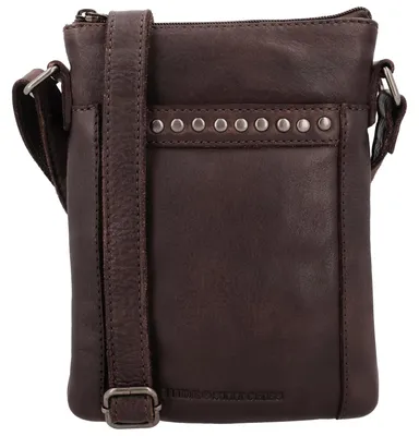Immagine prodotto di Borsa a tracolla - Messenger in pelle marrone con zip