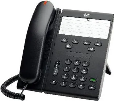 Zdjęcie produktu dla Cisco 6911 - Telefon IP - Antracyt - G.711 - G.711a - G.729a - SCCP - SRTP - TLS - LLDP-MED - DHCP - IVR - RTCP - (UL) 60950 - (CSA) C22.2 No. 60950 - EN 60950 - IEC 60950 - AS/NZS60950 - TS 001 - (FCC) 15 (CFR 47) B ICES-003 B EN55022 B CISPR22 B AS/NZS