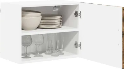 Image de Armoire murale vidaXL LUCCA en chêne fumé 50 x 31 x 40 cm