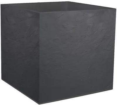 Produktbild von EDA Pflanzgefäß VOLCANIA quadratisch 395 mm anthrazit