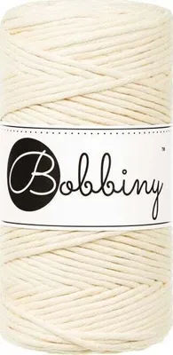 Zdjęcie produktu dla Bobbiny Macrame Cord 3 mm 100 m Butter Yellow Sznurek