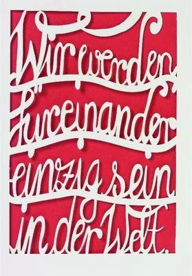 Produktbild von Hochzeitsschriftkarte "Wir werden füreinander einzig sein.."