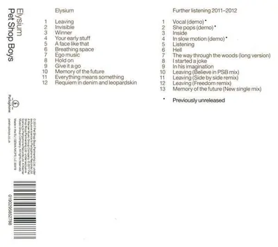 Produktbild von Pet Shop Boys-Elysium:Further Listening 2011-2012