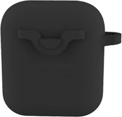 Immagine prodotto di INF Custodia protettiva in silicone per AirPods 1 e 2 cover antiurto con clip nera