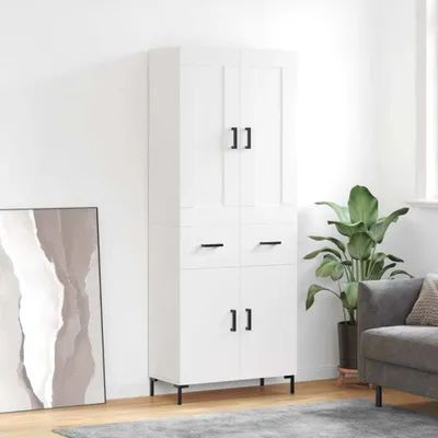 Produktbild von Möbel Highboard Weiß 69,5x34x180 cm Holzwerkstoff - Kommoden 3199873