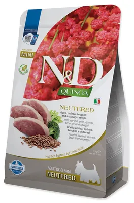 Obrázek produktu pro N&D Quinoa DOG Neutered Adult Mini Duck&Broccoli 2,5kg