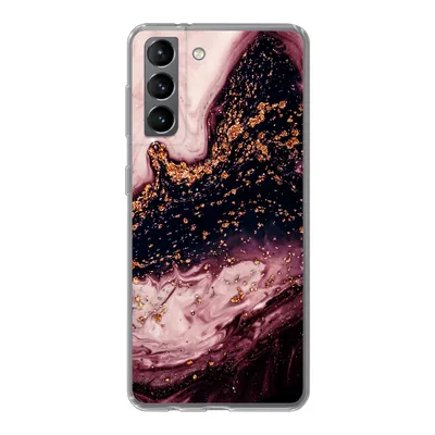 Produktbild von MuchoWow® Handyhülle Schutzhülle Hülle für Samsung Galaxy S21 Marmor - Natursteine - Mineralien Silikon Softcase Handy Hülle - Softcase