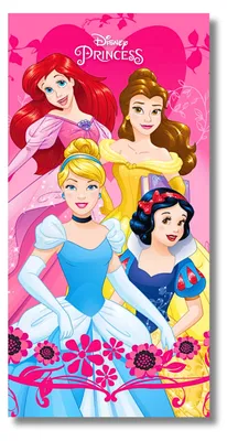 Produktbild von Badetuch Disney Prinzessinnen Strandtuch -Strandlaken 70 x 140 cm aus Baumwolle