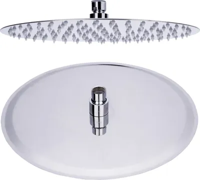 Obrázok produktu pre Sprchová hlavica Sanlingo, priemer 25 cm, sprchová hlavica pre dažďovú sprchu, sprchová hlavica z nehrdzavejúcej ocele, okrúhla dažďová hlavica, otočná, trysky proti vodnému kameňu