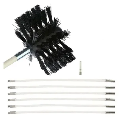 Imagen del producto de Kit de limpieza de chimeneas con varillas flexibles y cepillos
