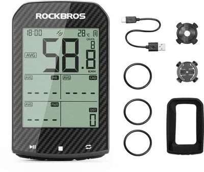 Productafbeelding van GPS-fietscomputer met 2,9 inch lcd-display, ANT+ en Bluetooth 5.0