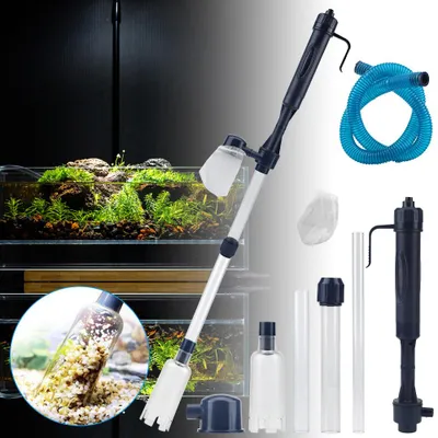 Produktbild von Elektrische Aquarium Mulmsauger Kies Reiniger Siphon Staubsauger Kiesreiniger Aquarium Wasserwechsel Set
